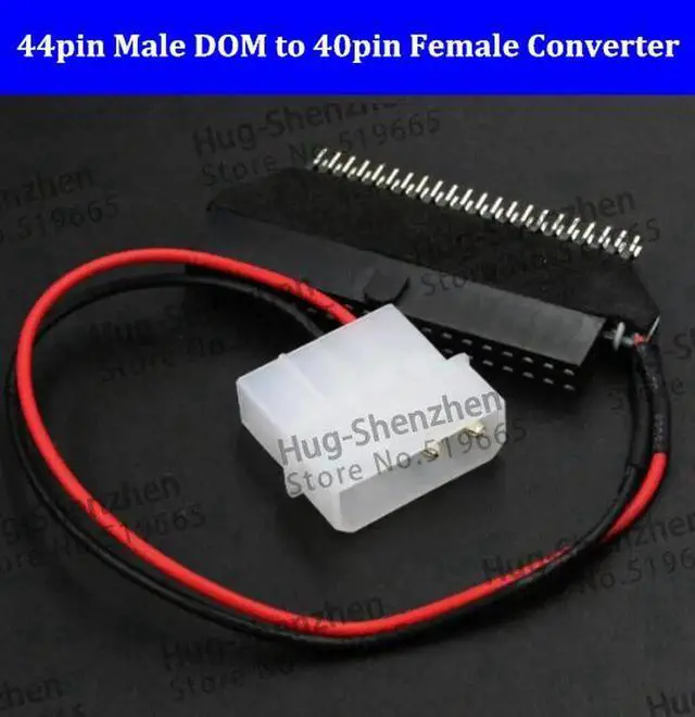 Alt view image 3 of 3 - 2.5 IDE male to 3.5 IDE female adapter 44 pin DOM male to 40 pin Female Converter Card for desktop