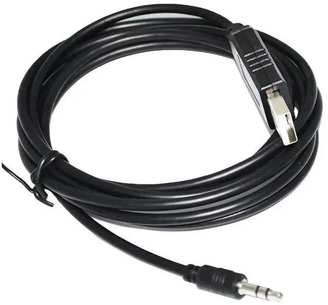 Alt view image 2 of 6 - ORIGIN FTDI FT232RL CHIP USB TO TRS 2.5MM AUDIO JACK CONNECTOR RS485 CONVERTER SERIAL COMMUNICATION CABLE FOR HORIBA MFC TO PC (Black USB) 0.8M