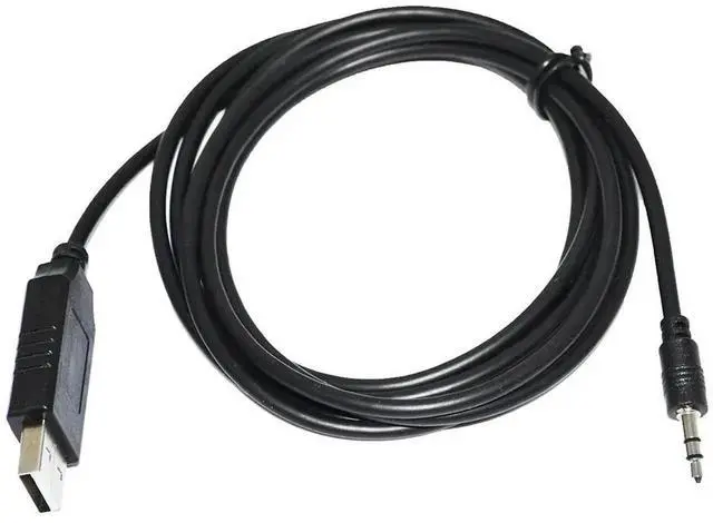 Alt view image 6 of 6 - ORIGIN FTDI FT232RL CHIP USB TO TRS 2.5MM AUDIO JACK CONNECTOR RS485 CONVERTER SERIAL COMMUNICATION CABLE FOR HORIBA MFC TO PC (Black USB) 0.8M