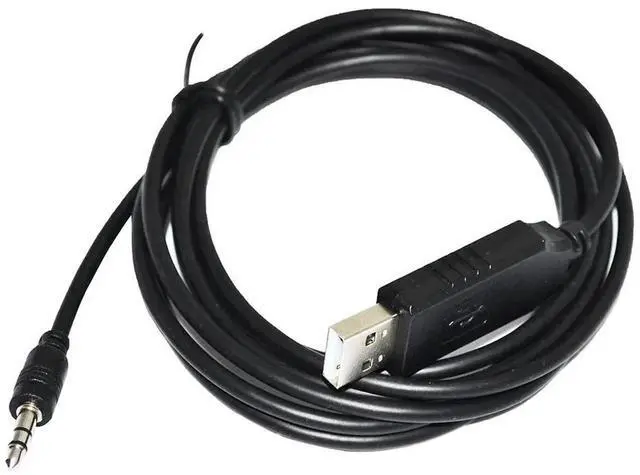 Main image of ORIGIN FTDI FT232RL CHIP USB TO TRS 2.5MM AUDIO JACK CONNECTOR RS485 CONVERTER SERIAL COMMUNICATION CABLE FOR HORIBA MFC TO PC (Black USB) 0.8M