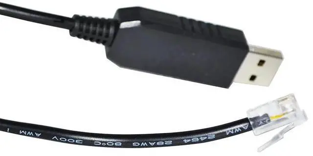 Alt view image 2 of 6 - FTDI FT232RL CHIP USB TO RJ11 RJ12 ADAPTER RS232/RS485 CONVERTER SERIAL COMMUNICATION CABLE FOR NORD DRIVE / FREQUENCY INVERTER (RS232 Signal) 5M Length