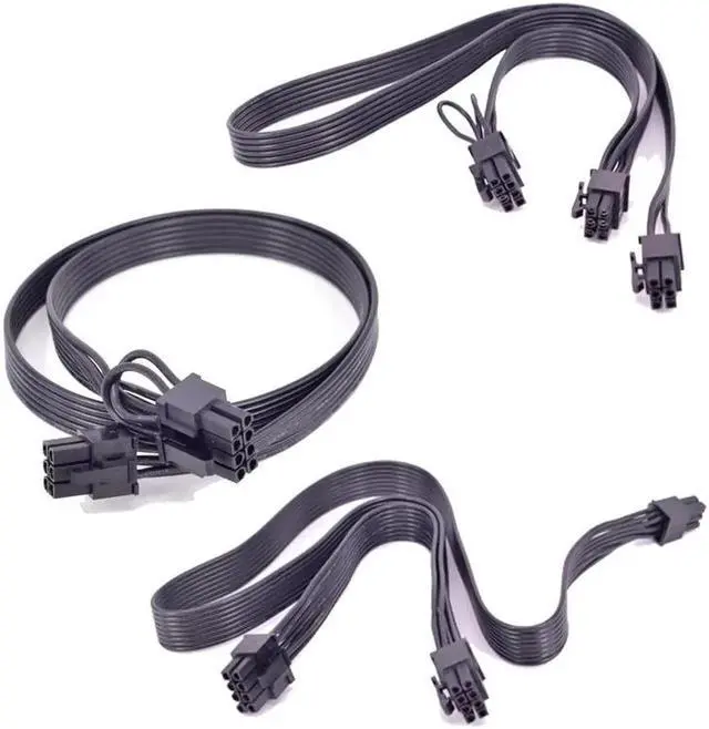 Alt view image 4 of 5 - For Cooler Master Silent Pro M2 1500W 1000W 850W Modular PCIe 6Pin to 8Pin 6+2 Pin 5Pin Peripheral 4Pin SATA Power Supply Cable