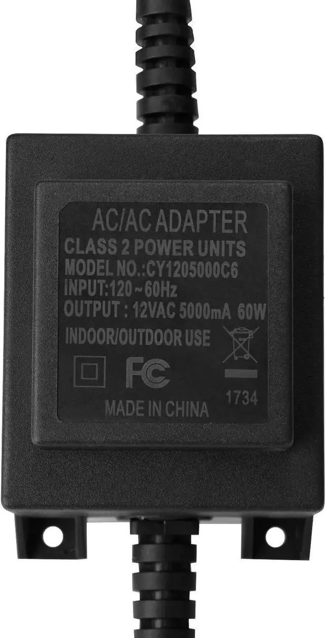 Alt view image 3 of 7 - AGPtEK Voltage Converter Transformer 110/120V to AC 12V/5A, 60-Watt Waterproof Power Supply Converter for Swimming Pool Light, Water Pump, Outdoor Light, Spotlights