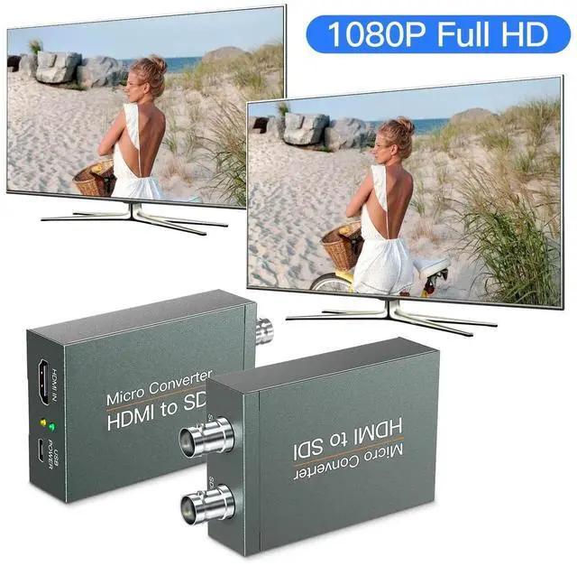 Alt view image 3 of 5 - HDMI to 2x SDI Converter - Audio Embedder, Auto Format Detection (HDMI Type A)