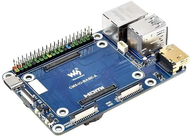 Alt view image 2 of 7 - Fits Raspberry Pi CM5 Mini Base Board (A) - Compact CM5 IO Board for Raspberry Pi Compute Module 5/CM5 Lite, Credit Card-Sized Design with GPIO, HDMI, USB, M.2 & Fan Connector