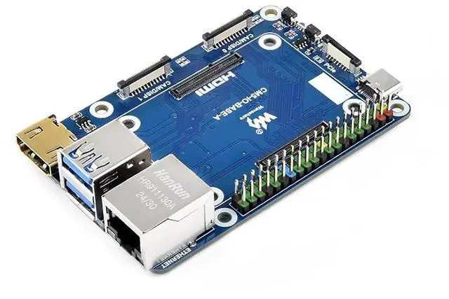 Main image of Fits Raspberry Pi CM5 Mini Base Board (A) - Compact CM5 IO Board for Raspberry Pi Compute Module 5/CM5 Lite, Credit Card-Sized Design with GPIO, HDMI, USB, M.2 & Fan Connector
