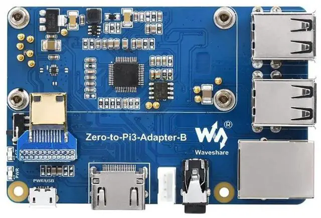 Main image of Raspberry Pi Zero 2W to 3B Adapter, Use Zero 2W to Replace Raspberry Pi 3 Model B/B+