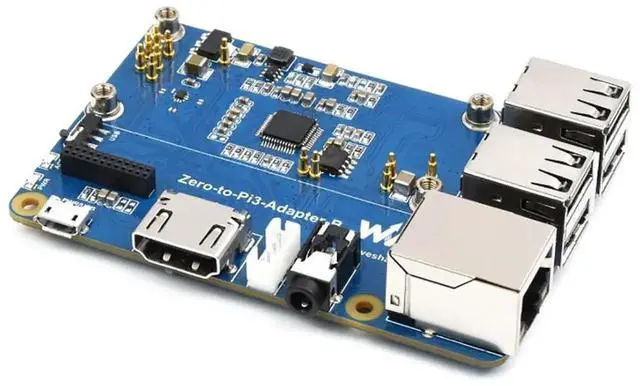 Alt view image 6 of 7 - Raspberry Pi Zero 2W to 3B Adapter, Use Zero 2W to Replace Raspberry Pi 3 Model B/B+