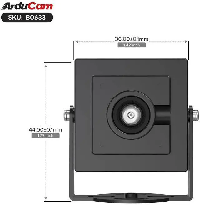Alt view image 4 of 7 - VGA Global Shutter Color USB Camera Module, 160 FPS@QQVGA High Speed Camera, Wide Angle UVC Webcam for Windows, Linux OS