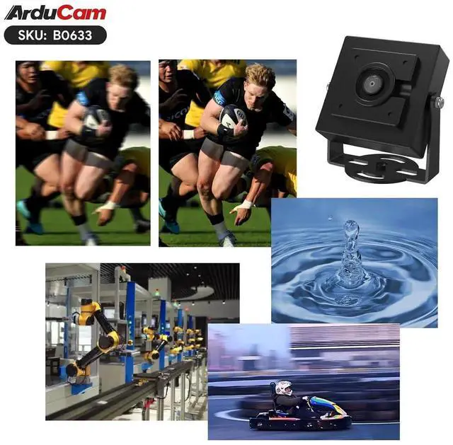 Alt view image 6 of 7 - VGA Global Shutter Color USB Camera Module, 160 FPS@QQVGA High Speed Camera, Wide Angle UVC Webcam for Windows, Linux OS