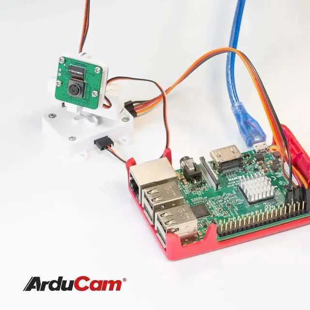 Alt view image 7 of 7 - Upgraded Camera Pan Tilt Platform Compatible with Raspberry Pi Camera Module 3/V1/V2, Nvidia Jetson Board