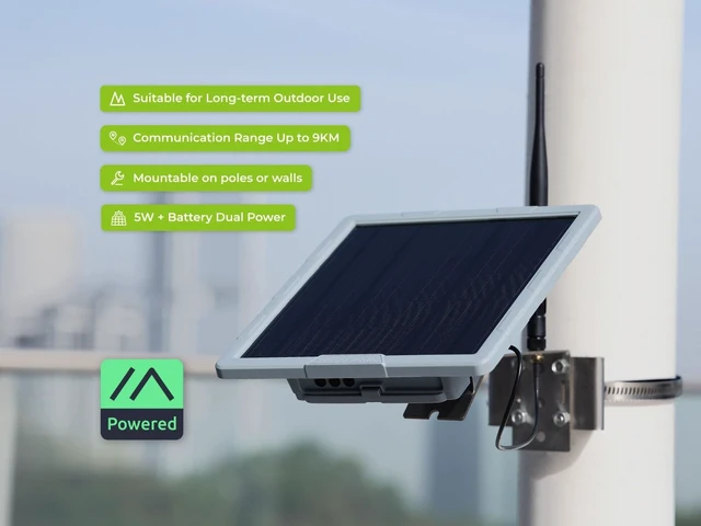 Alt view image 2 of 6 - SenseCAP Solar Node P1-Pro Solar Powered LoRa Meshtastic Node, Outdoor Long Range Wireless Communication & GPS Tracking Device