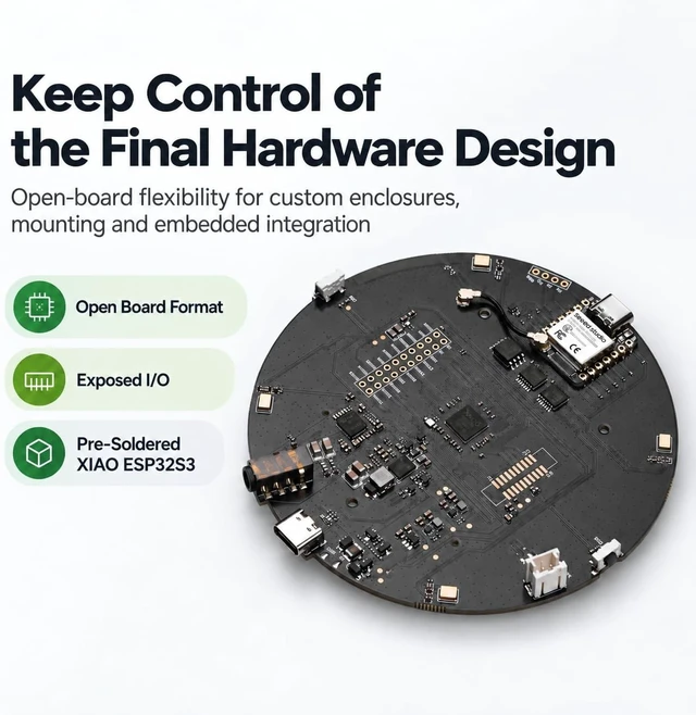Alt view image 5 of 7 - reSpeaker XVF3800 4-Mic Array with XIAO ESP32S3, Bare Board