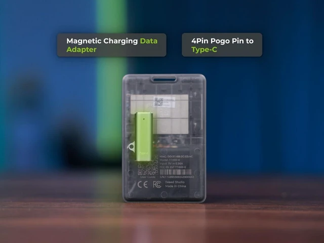 Alt view image 6 of 7 - T1000-E Magnetic Charging Data Adapter, 7.62mm 4-Pin Pogo Pin to Type-C Connector