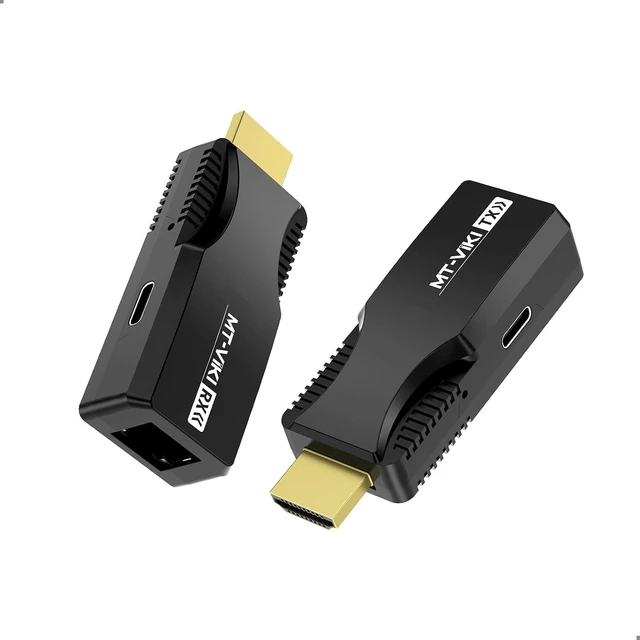 Main image of HDMI Extender Over Single Cat6/Cat 7 Cable 1080p@60Hz Full HD Uncompressed Transmit Up to 164 Ft(50m), EDID and POC Function Supported (Transmitter and Receiver)