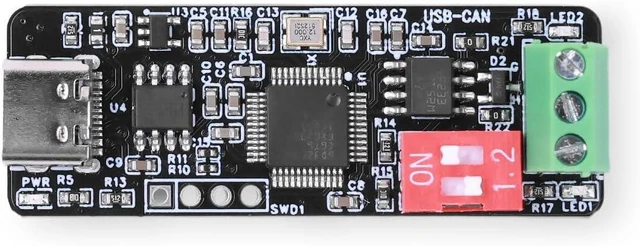 Alt view image 4 of 4 - USB-to-CAN Adapter Module (Type-C, Offical GUI debug Tool Support)