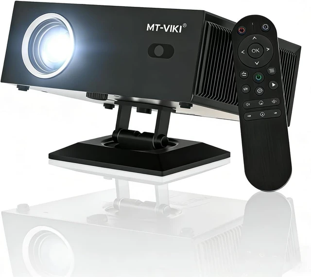 Main image of MT-VIKI 4K Smart Projector Home Theater Supports 18000 Lumens Auto Focus/Auto Keystone Correction Projector Full HD 1080P Resolution With 360° Rotatable Stand