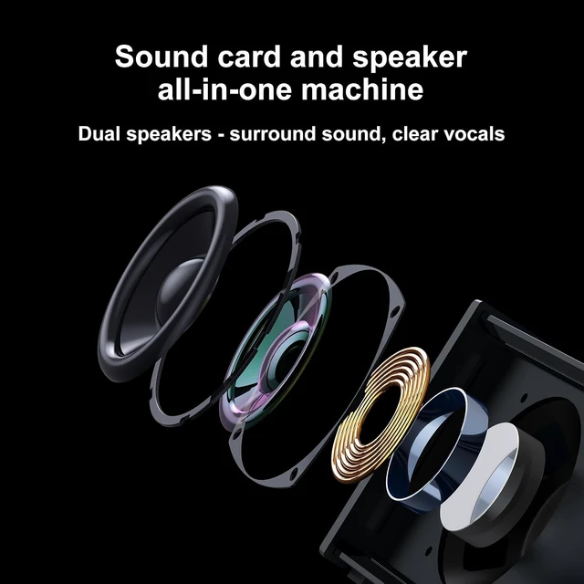 Alt view image 5 of 7 - MT-VIKI Portable Bluetooth Karaoke Machine Speaker with 2 Wireless Microphones, RGB Lights, Different Effects, Perfect for Adults & Kids, Home & Outdoor Party