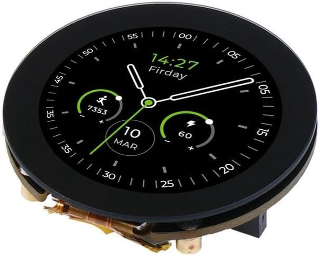 Alt view image 4 of 7 - Round Display for XIAO - 1.28-inch Round Touch Screen, 240×240 Resolution, 65k Colors, RTC, Charge IC, TF Card Slot, JST 1.25 Connector, All XIAO Compatible,HMI, Smart Home, Wearables
