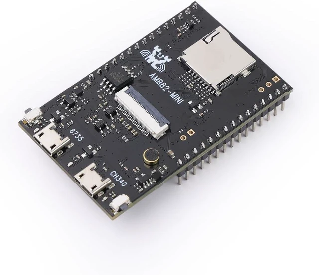 Alt view image 3 of 7 - Realtek AMB82-Mini IoT AI Camera Arduino Dev. Board - Wi-Fi & Bluetooth, H264/H265 Video, 1080p Sensor, Multiple IO, Tensorflow-Lite AI