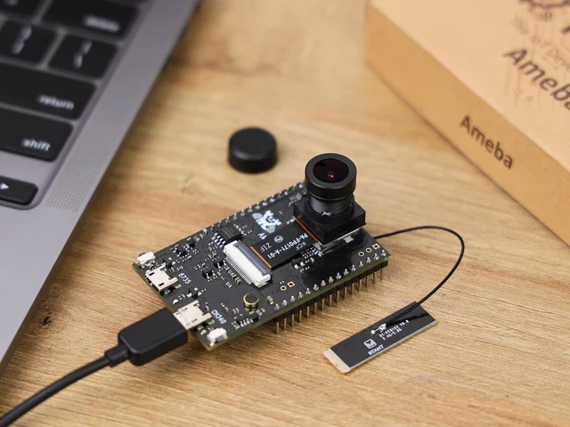 Alt view image 6 of 7 - Realtek AMB82-Mini IoT AI Camera Arduino Dev. Board - Wi-Fi & Bluetooth, H264/H265 Video, 1080p Sensor, Multiple IO, Tensorflow-Lite AI
