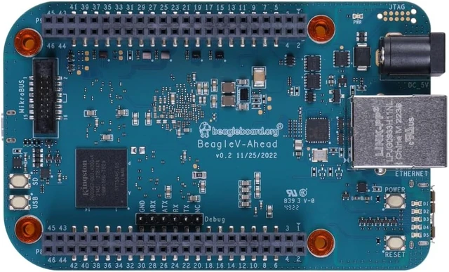 Alt view image 2 of 5 - BeagleV - Ahead - RISC-V Processor IP, 4 Tops AI Acceleration, 2.4G Wi-Fi & Bluetooth 5.2, 1 Gagabit Ethernet, mikroBUS, 2X CSI, 1x HDMI, 1x DSI