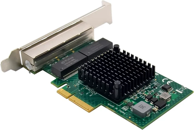 Alt view image 7 of 7 - Broadcom BCM5719 Quad-Port PCIe Gigabit Ethernet Server Adapter with NetXtreme BCM5719 Chipset PCI Express 1000M Network LAN Card for Windows Server Linux Ubuntu VMware (BCM5719-4P)