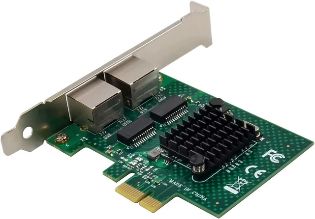 Alt view image 7 of 7 - Dual-Port PCIe Gigabit Ethernet Server Adapter with NetXtreme BCM5720-2P Chipset PCI Express 1000M Network LAN Card for Windows Sever Linux Ubuntu VMware
