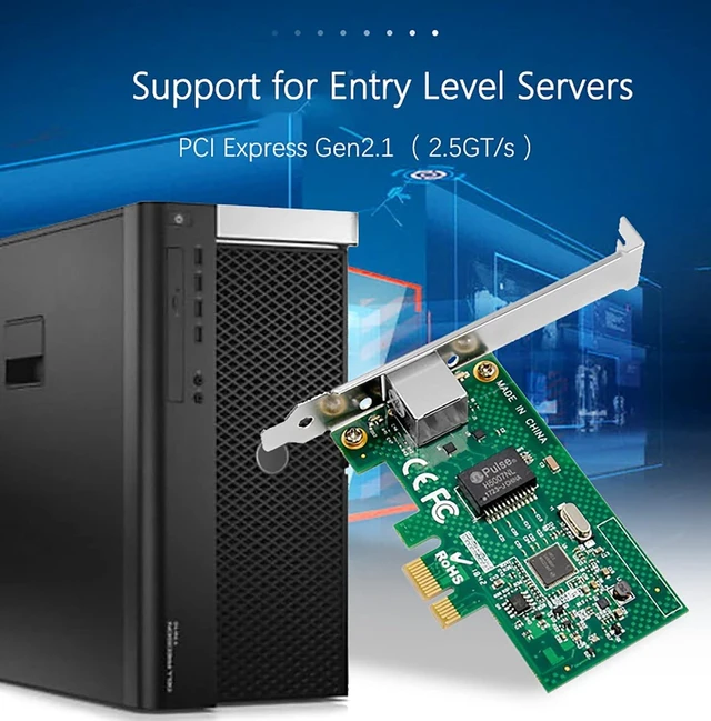 Alt view image 7 of 7 - Gigabit Network Card PCIe 1000M PCI Express Ethernet Adapter with Intel I210AT LAN NIC Card for Support PXE for Windows/Windows Server/Linux(Lightning Protection Design)