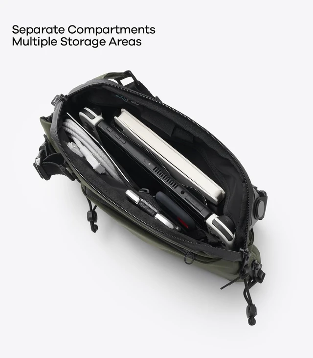 Alt view image 6 of 6 - Aulumu B01 Urban Transit Gear Sling Bag | With Magnetic Attachment Kit
Patented Magnetic Attachment Kit | MagSafe-Compatible | X-PAC Fabric | Fidlock Magnetic Fasteners | Splash-proof | Expandable