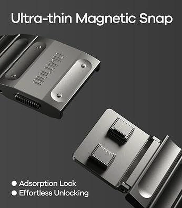 Alt view image 5 of 6 - Aulumu C01 Hi-Per Titanium Alloy Watch Band | for Apple Watch Ultra 3& Ultra 2/1 | Ultra-thin Magnetic Clasp | DLC Professional Hardening Process | iWatch Large Dial Series(49/46/45/44mm)