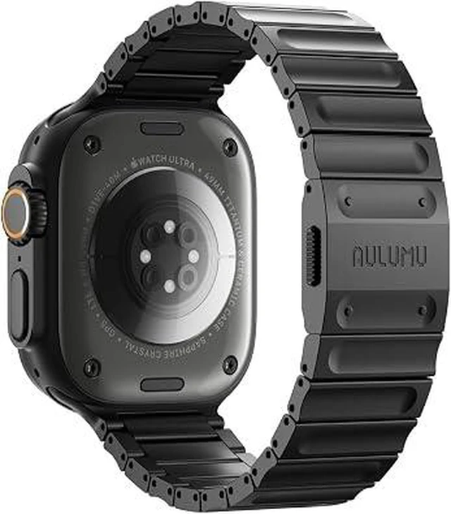 Main image of Aulumu C01 Hi-Per Titanium Alloy Watch Band | for Apple Watch Ultra 3& Ultra 2/1 | Ultra-thin Magnetic Clasp | DLC Professional Hardening Process | iWatch Large Dial Series(49/46/45/44mm)