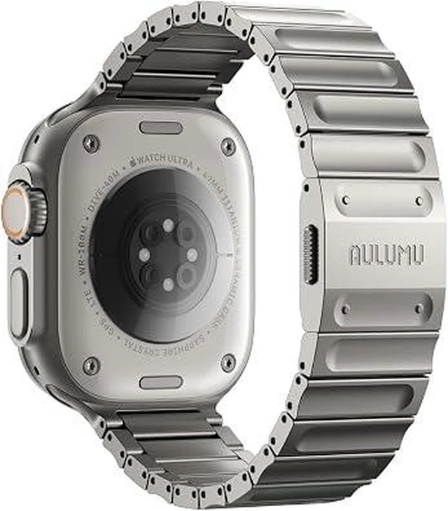 Main image of Aulumu C01 Hi-Per Titanium Alloy Watch Band | for Apple Watch Ultra 3& Ultra 2/1 | Ultra-thin Magnetic Clasp | DLC Professional Hardening Process | iWatch Large Dial Series(49/46/45/44mm)
