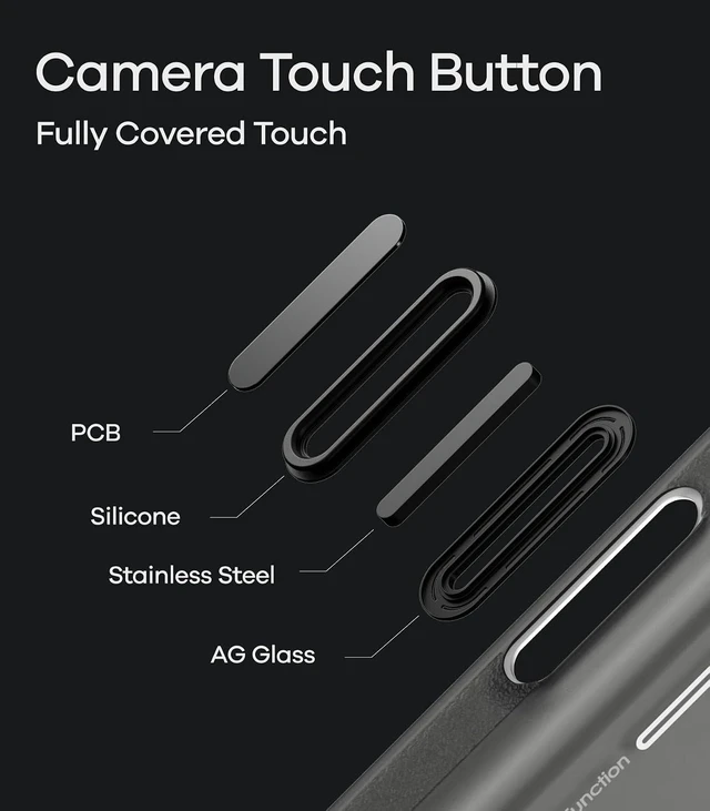 Alt view image 5 of 7 - Aulumu A18 Frosted iPhone 18 Pro Max Case | Transparent White
MagSafe-Compatible | Signature CoolHyper Tech | Aluminum Camera Guard | Full-Cover | Glow-in-the-Dark | IML Process