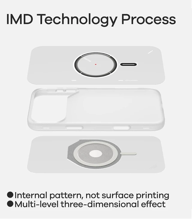 Alt view image 4 of 7 - Aulumu A17 iPhone 17 Pro Magnetic Thermal Case | CoolHyper | with Camera Control | IMD Technology | Compatible with Magsafe | Touch Translucent Gray iPhone 17 Pro Max Translucent Gray