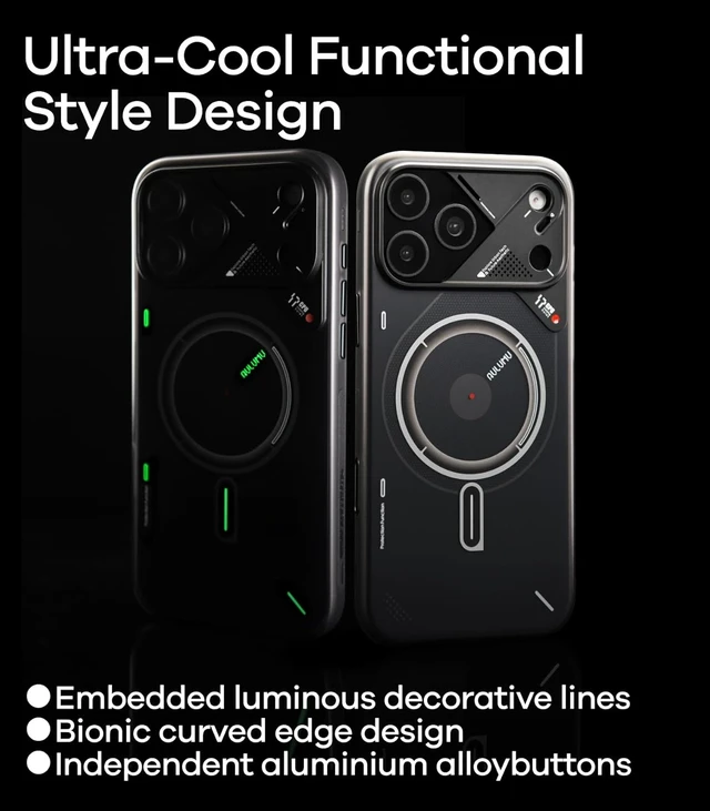 Alt view image 6 of 7 - Aulumu A17 iPhone 17 Pro Magnetic Thermal Case | CoolHyper | with Camera Control | IMD Technology | Compatible with Magsafe | Touch Translucent Gray iPhone 17 Pro Translucent White
