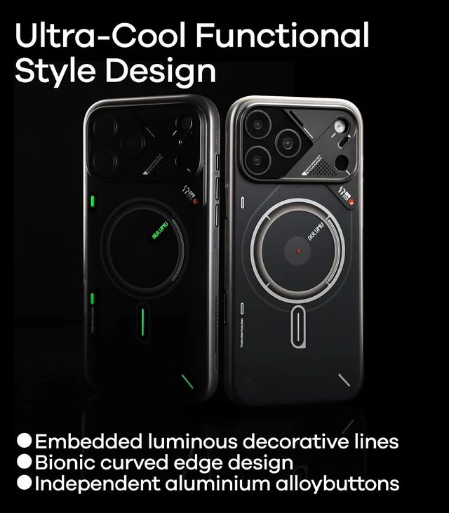 Alt view image 6 of 7 - Aulumu A17 iPhone 17 Pro Magnetic Thermal Case | CoolHyper | with Camera Control | IMD Technology | Compatible with Magsafe | Touch Translucent Gray iPhone 17 Pro Max Translucent White