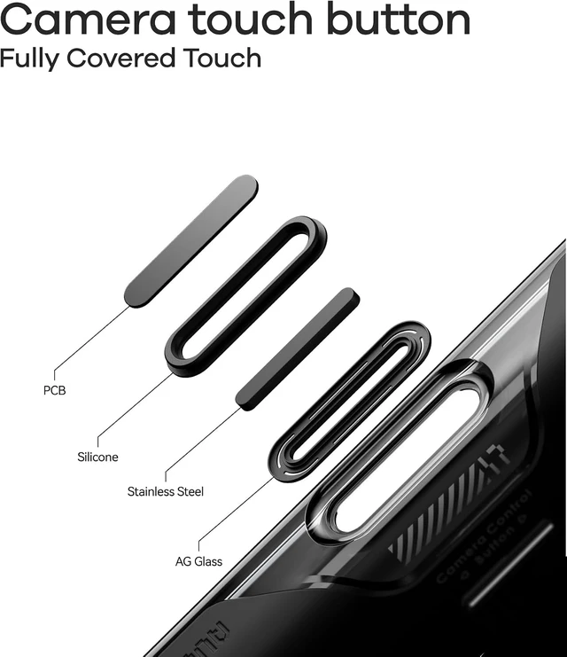 Alt view image 3 of 7 - Aulumu A17 iPhone 17 Pro Magnetic Thermal Case | CoolHyper | with Camera Control | IMD Technology | Compatible with Magsafe | Touch Translucent Gray iPhone 17 Pro Max Translucent White
