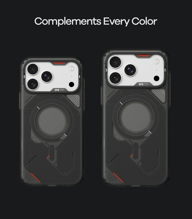 Alt view image 4 of 7 - Aulumu A18 for iPhone 18 Pro Max Rugged Case | Full-Cover | Drop Protection
Compatible with MagSafe | Honeycomb Cooling Vents | Camera Control l Frosted Texture | Reinforced Corner Protection