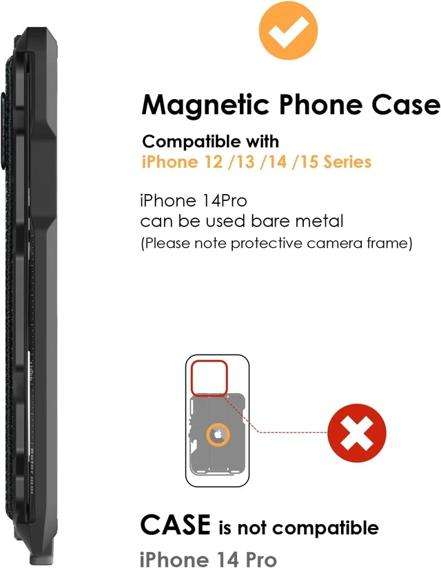 Alt view image 4 of 6 - Aulumu G03 Carbon Fiber Magnetic Wallet Card Holder | Magnetic Wallet Compatible with MagSafe | Multi Function - Mobile Phone Stand/Grip | Bottle Opener | RFID Shielding Card Translucent Grey