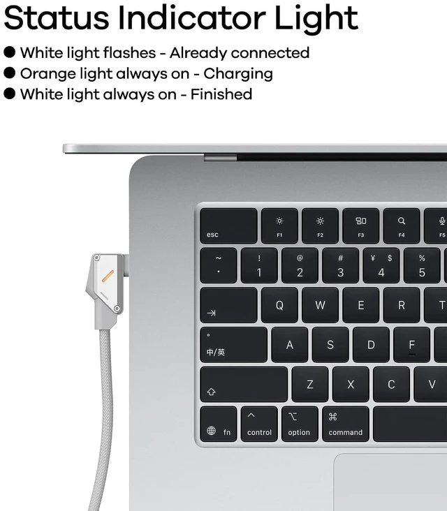 Alt view image 3 of 7 - Aulumu M07 240W USB-C to USB-C Carbon Fiber Cable | USB 3.1 Gen2 10Gbps | 4K@60Hz Video Output Fast Charging | for iPhone 18/17/16/15 Pro Max, NVMe SSD, S25/S24/S23 Ultra, MacBook Pro -Black 3.9FT