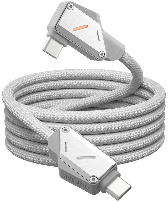 Main image of Aulumu M07 240W USB-C to USB-C Carbon Fiber Cable | USB 3.1 Gen2 10Gbps | 4K@60Hz Video Output Fast Charging | for iPhone 18/17/16/15 Pro Max, NVMe SSD, S25/S24/S23 Ultra, MacBook Pro -Black 3.9FT