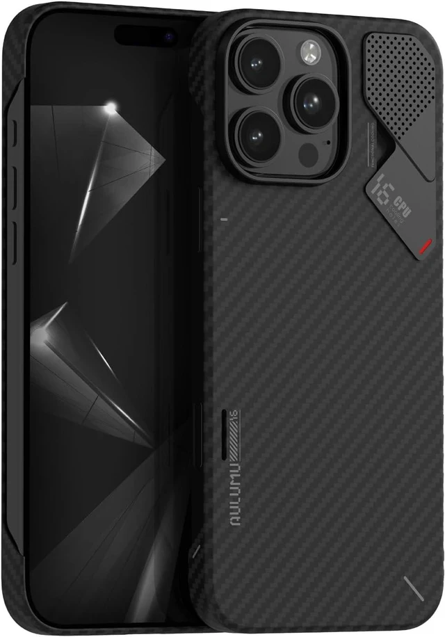 Main image of Aulumu A17 Aramid Fiber iPhone 17 Pro Case | 1500D Ultra Slim Woven | CoolHyper Real Cooling | Compatible with MagSafe iPhone 16 Pro Max