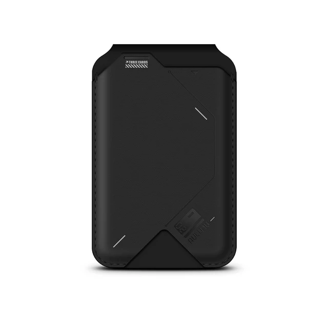 Alt view image 2 of 6 - Aulumu G02 V2 Magnetic Wallet &Stand, Compatible with MagSafe, Adjustable Stand, Open ID Window, Magnetic Phone Wallet Stick on for iPhone 16/15/14/13/12 Series Black