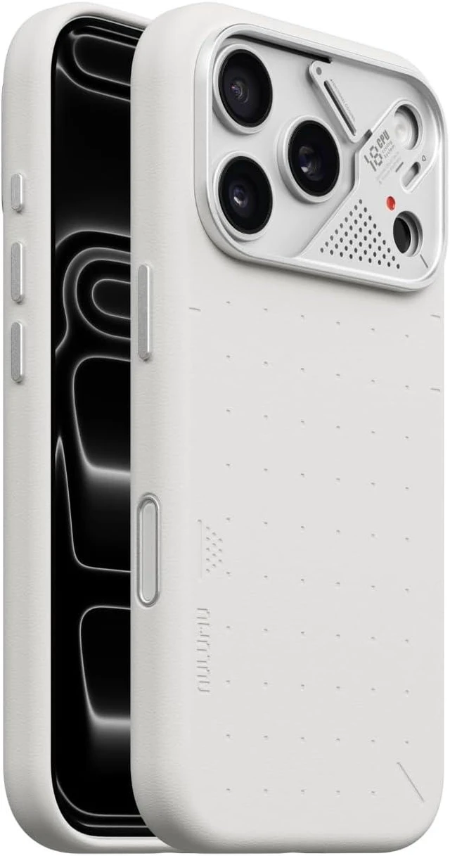 Main image of Aulumu A18 Partical Vegan Leather Case for iPhone 18 Pro Abyss Blue
Compatible with MagSafe | Aluminum Alloy Camera Guard | CoolHyper Cooling | Camera Contro l Soft-Touch | Luxury White iPhone 18 Pro