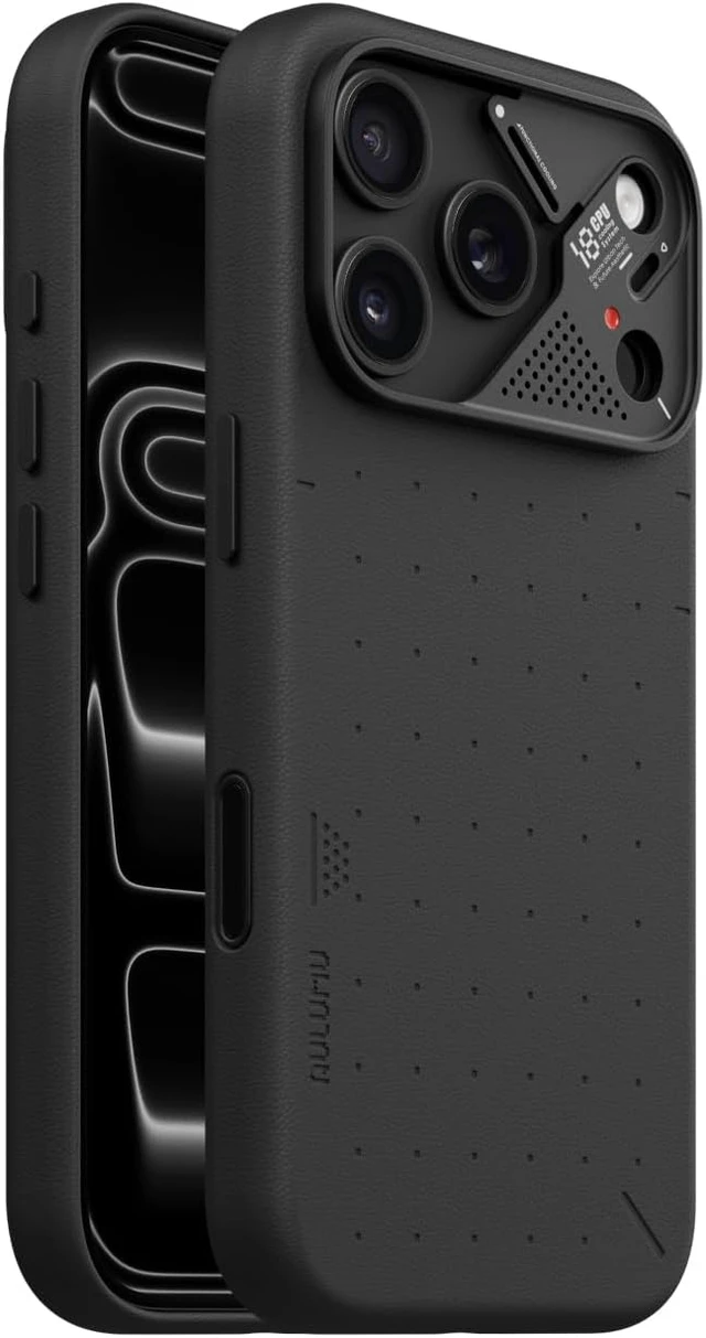 Main image of Aulumu A18 Partical Vegan Leather Case for iPhone 18 Pro Abyss Blue
Compatible with MagSafe | Aluminum Alloy Camera Guard | CoolHyper Cooling | Camera Contro l Soft-Touch | Luxury Black iPhone 18 Pro