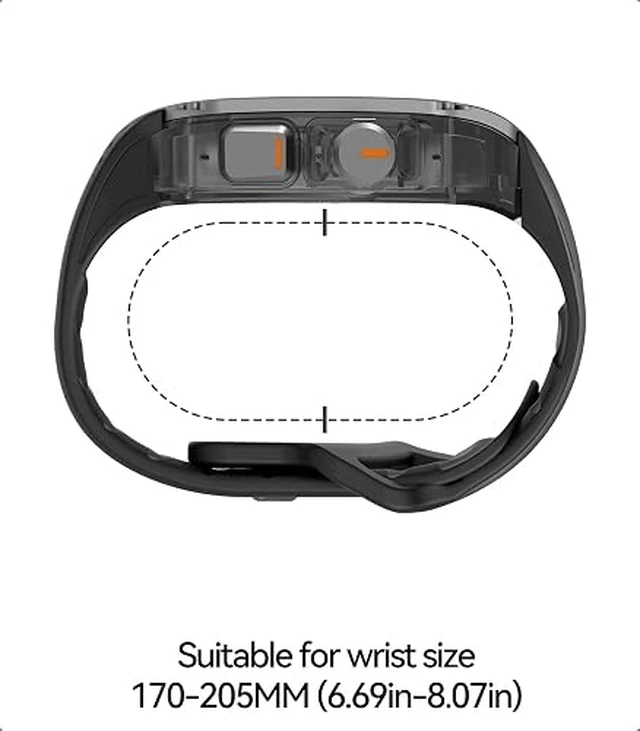 Alt view image 4 of 6 - Aulumu A01 Titanium Case with Apple Watch Ultra Band 49MM | Luxury Design | Only for Apple Watch Band Ultra 1/2 49mm | Titanium Case