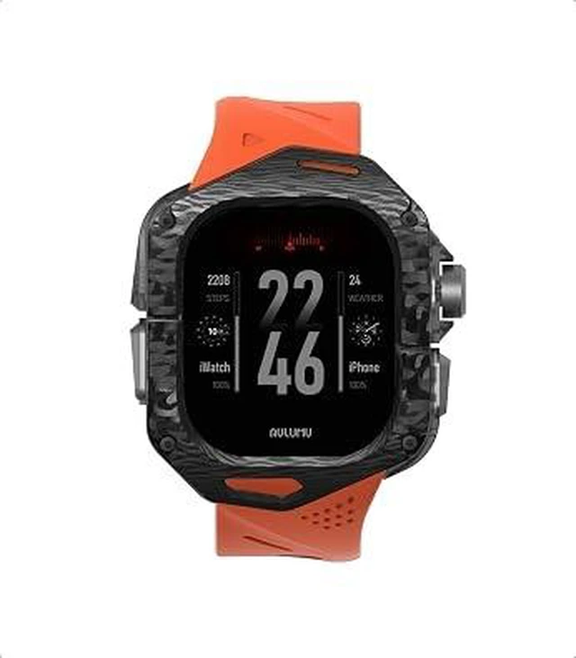 Main image of Aulumu A01 Carbon Fibre Case with Apple Watch Ultra Band 49MM | Luxury Lightweight Design | Only for Apple Watch Band Ultra 1/2 49mm | Carbon Fibre Case