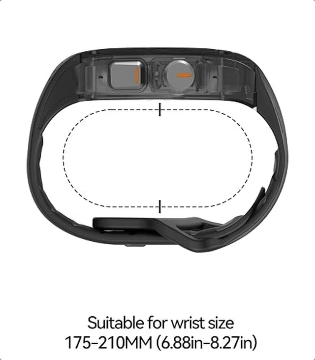 Alt view image 4 of 6 - Aulumu A01 Carbon Fibre Case with Apple Watch Ultra Band 49MM | Luxury Lightweight Design | Only for Apple Watch Band Ultra 1/2 49mm | Carbon Fibre Case