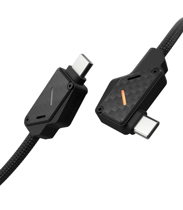 Alt view image 5 of 7 - Aulumu M07 240W USB-C to USB-C Carbon Fiber Cable 6.6FT + G05 Pro Magnetic Phone Kickstand with EDC Multi-Tool Black